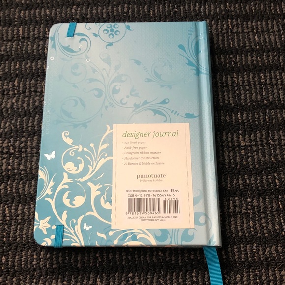 🛍️ Blue Floral Notebook with Elastic Band - Picture 2 of 5